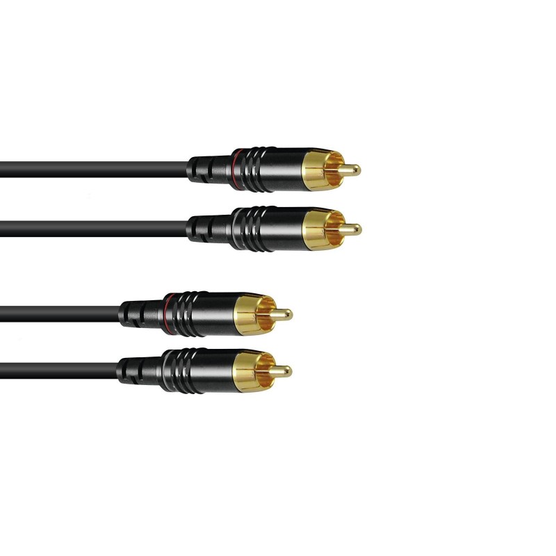 SOMMER CABLE RCA cable 2x2 0.5m bk Hicon